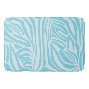 Tapis De Bain Motif Zèbre Bleu