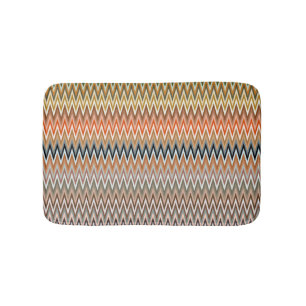 Tapis De Bain Motif zigzag multicolore