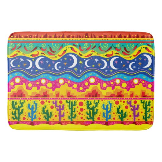 Tapis De Bain Motifs de désert brillants (Devant)