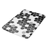 Tapis De Bain Motifs de données sur le hexadécimal noir (Angle)