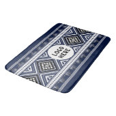 Tapis De Bain Motifs ethniques Abstraits noirs avec logo (Angle)