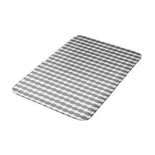 Tapis De Bain Motifs géométriques gris gris moderne personnali