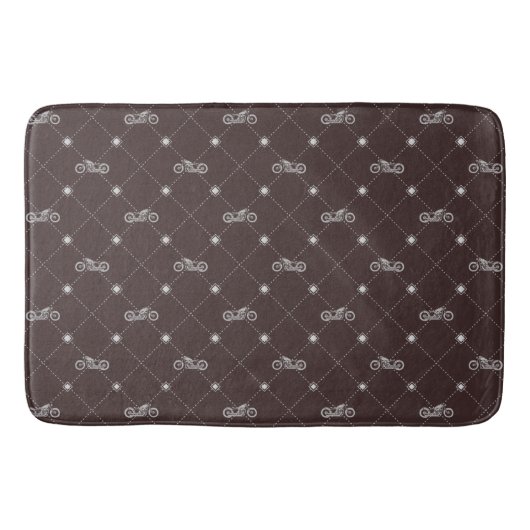 Tapis De Bain Moto argenté (Devant)