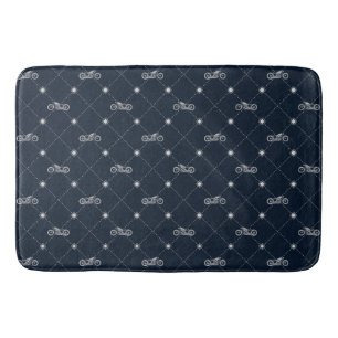 Tapis De Bain Moto argenté