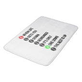 Tapis De Bain Moto Shift drôle Dire Motocross Moto (Angle)