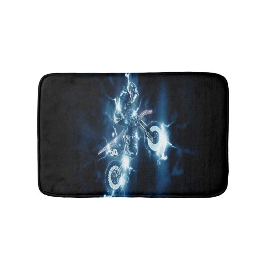 Tapis De Bain Motocross customisé (Devant)