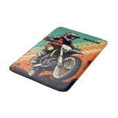 Tapis De Bain Motocross de nom personnalisé (Angle)