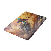 Tapis De Bain Motocross de nom personnalisé (Angle)