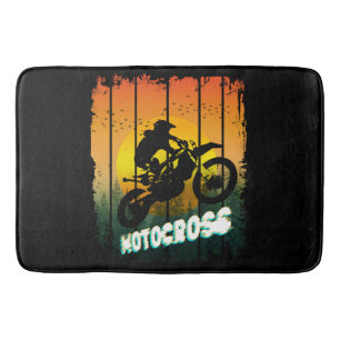 Tapis De Bain Motocross nature conduite moto sports pilote