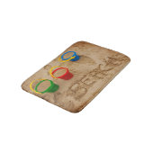 Tapis De Bain Mots de sable de plage (Angle)