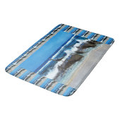 Tapis De Bain Mouette Sur Les Rochers De Plage, (Angle)