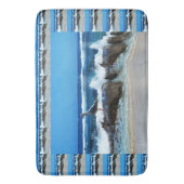 Tapis De Bain Mouette Sur Les Rochers De Plage, (devant Vertical)