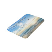 Tapis De Bain Mouettes de plage du matin (Angle)