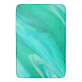 Tapis De Bain Mountain Meadow Green Abstrait (devant Vertical)