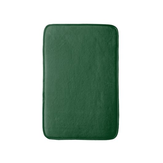 Tapis De Bain Mousse de mémoire couleur vert foncé solide (Devant (Vertical))