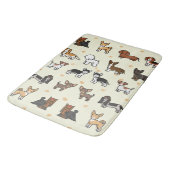 Tapis De Bain Mousse De Mémoire Douce, Chiens (Angle)
