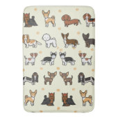 Tapis De Bain Mousse De Mémoire Douce, Chiens (devant Vertical)