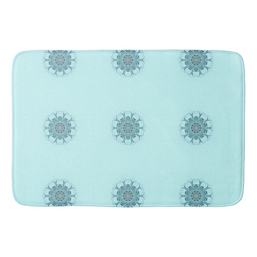 Tapis De Bain Mousse de mer abstraite (Devant)