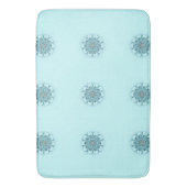 Tapis De Bain Mousse de mer abstraite (devant Vertical)