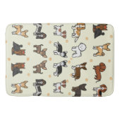 Tapis De Bain Mousse mémoire de luxe doux, Chiens (Devant)