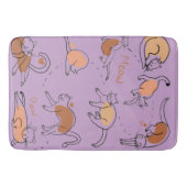 Tapis De Bain Mousse Mémoire Luxuriante, Chats (Devant)