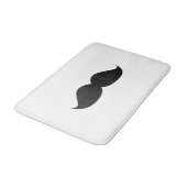 Tapis De Bain Moustache noire drôle mignonne (Angle)