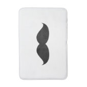 Tapis De Bain Moustache noire drôle mignonne (Devant (Vertical))