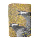 Tapis De Bain Moutarde et chevaux (Devant (Vertical))