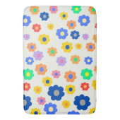 Tapis De Bain Moutarde Whimsical & Floral Noir Retro Gourme (devant Vertical)