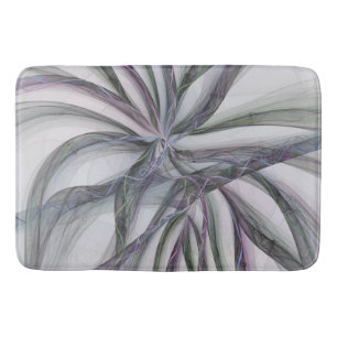 Tapis De Bain Mouvements de filigrane Abstrait Moderne Fractal B