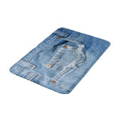 Tapis de bain moyen de jeans usés (Angle)