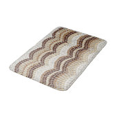Tapis de bain moyen de mosaïque beige (Angle)