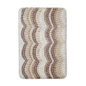 Tapis de bain moyen de mosaïque beige (Devant (Vertical))