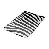 Tapis de bain moyen fait sur commande de zèbre (Angle)
