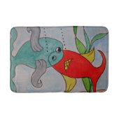 Tapis de bain moyen fait sur commande w/fish (Devant)