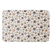 Tapis De Bain Muddy Paw Prints Bath Mat (Devant)