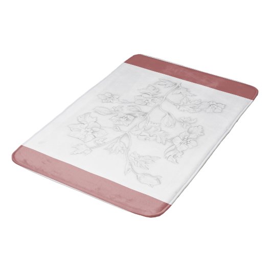 Tapis De Bain Mughal Design on a Bath Mat (Angle)