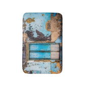 Tapis De Bain Mur bleu et porte (Devant (Vertical))