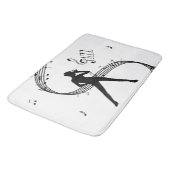 Tapis de bain Musique Blanche Danse Jazz (Angle)