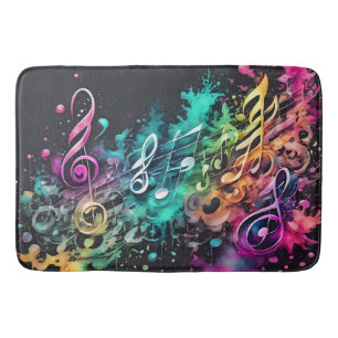 Tapis De Bain musique graffiti