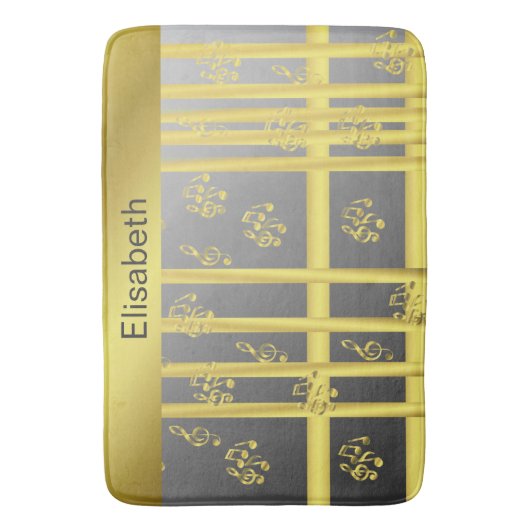Tapis De Bain musique, note, clef, groupe, symbole, brillant, él (devant Vertical)
