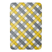 TAPIS DE BAIN MUSTARD & CHARCOAL PLAID (devant Vertical)