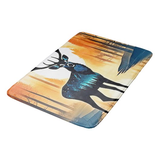 Tapis De Bain Mystical Forest Deer (Angle)