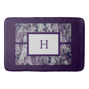 Tapis de bain n° 2 Purple&Grey Fluid Swirl PERSON