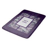Tapis de bain n° 2 Purple&Grey Fluid Swirl PERSONN (Angle)
