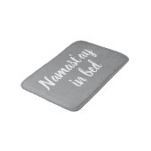 Tapis De Bain Namastay in bed funny light grey designer (Angle)