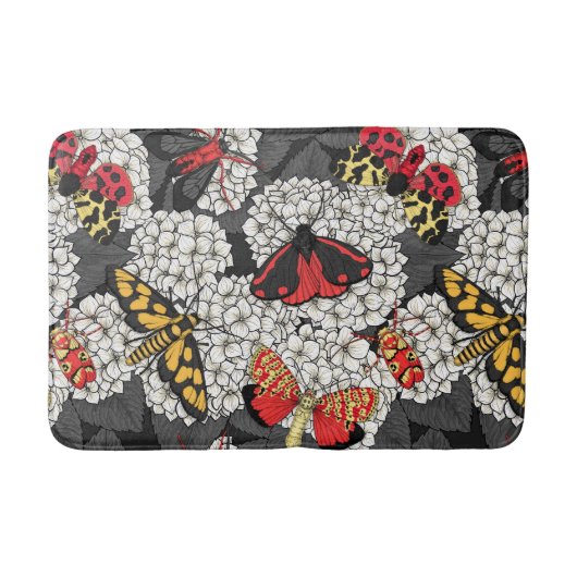 Tapis De Bain Nappes phréatiques sur hydrangée blanche (Devant)