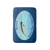 Tapis De Bain Narwhal - Sauvez La Licorne (Devant (Vertical))