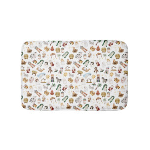Tapis De Bain Nativité chrétienne de Noël