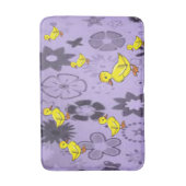 Tapis De Bain natte de canard jaune violet pour enfants (Devant (Vertical))